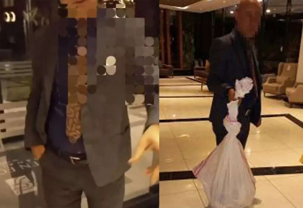 Binlerce kişinin içinde seyircisine iç çamaşırından içecek içirdi...