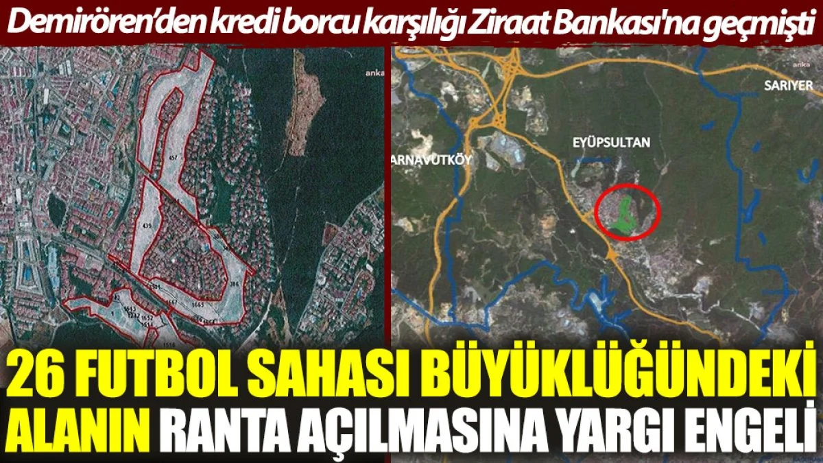 Demirören’in Ziraat Bankası'na devrettiği arazi için yargı dur dedi!