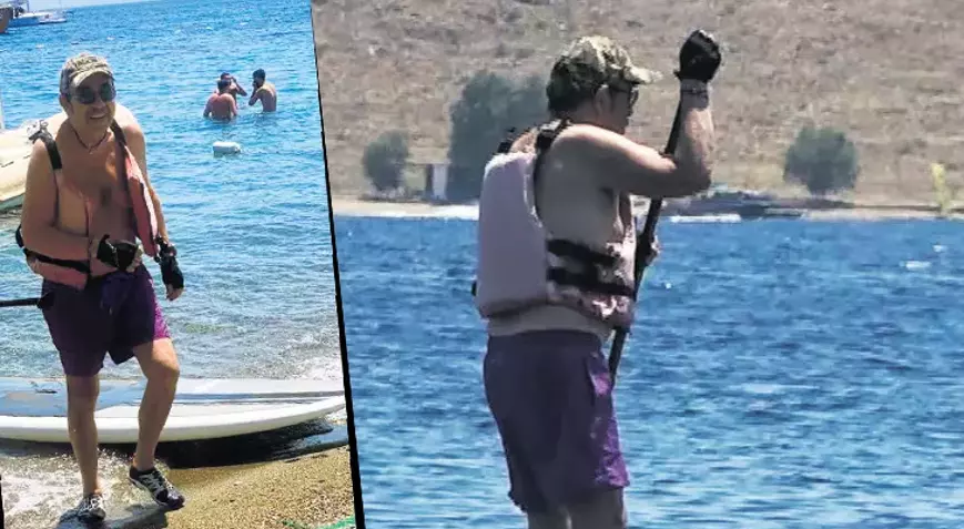 Selçuk Yöntem Bodrum'da kürek çekti