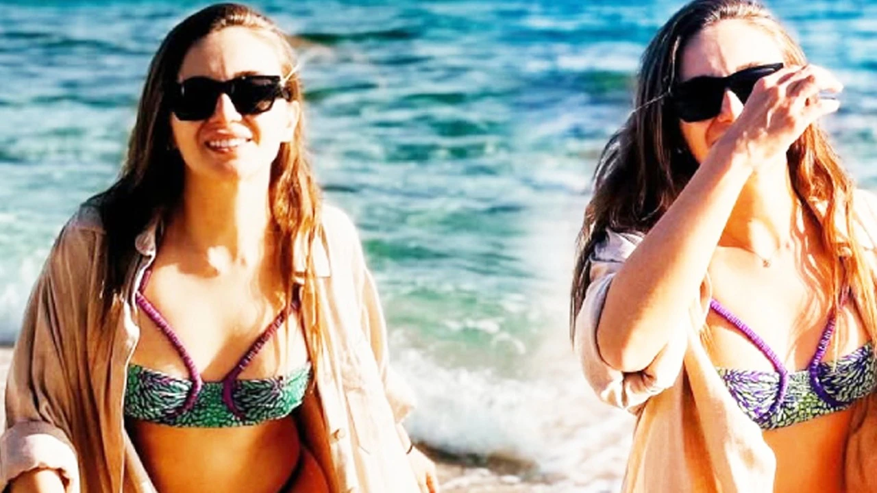 Damla Sönmez tatil sezonunu açtı