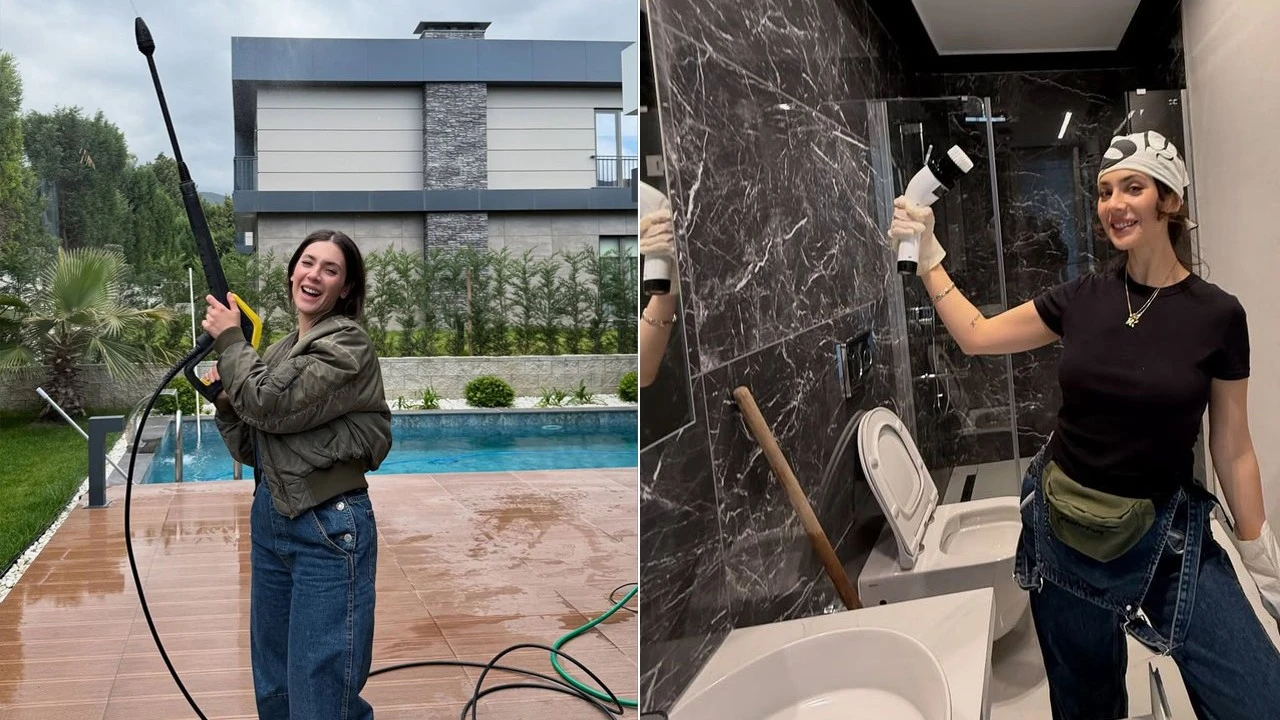 Evinde temizlik yapan ünlü oyuncuya takipçilerinden garip soru