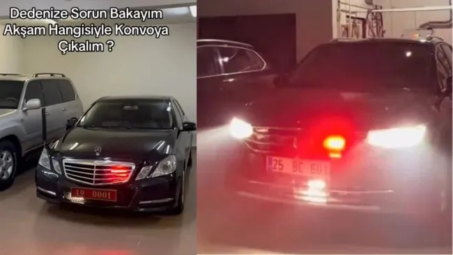 Valilik araçlarını paylaşıp polise gözdağı verdi!