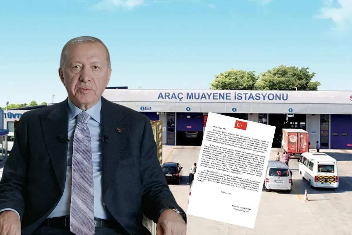 Cumhurbaşkanı Erdoğan onayı ile araç muayene istasyonları işletmesi 20 yıl süre ile MOI ortak girişiminin oldu