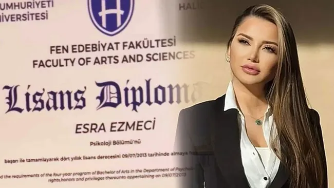 Esra Ezmeci'den sahte unvan iddialarına yanıt: Diplomasını paylaştı