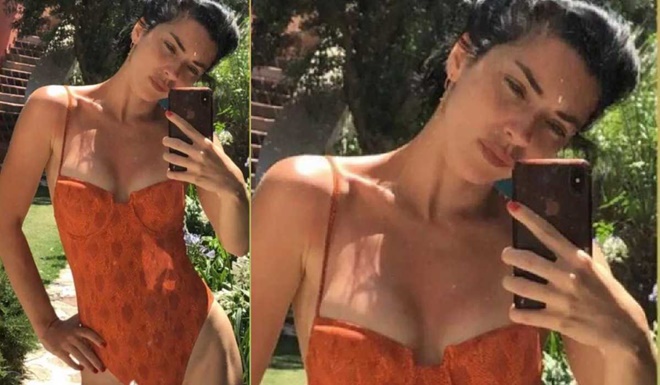 Merve Boluğur mayolu pozunu paylaştı!