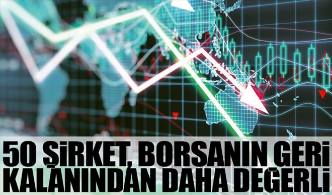 50 şirket, borsanın geri kalanından daha değerli