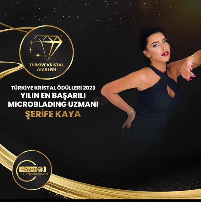 Ünlü Güzellik Uzmanı Şerife Kaya Türkiye Crystal Ödülleri'nde Parlıyor!
