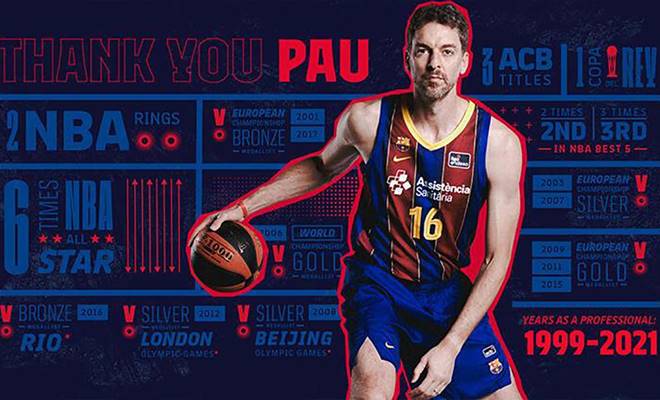 İspanyol basketbolcu Pau Gasol basketbolu bıraktı