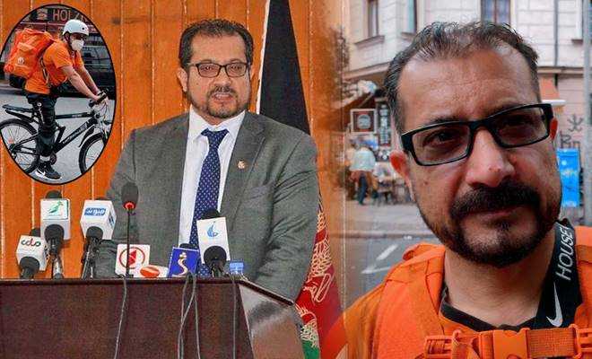 Afganistan'ın eski bakanı Almanya'da kuryelik yapmaya başladı