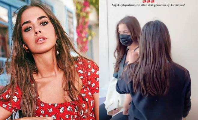 Oyuncu Bensu Soral koronavirüs aşısı oldu!