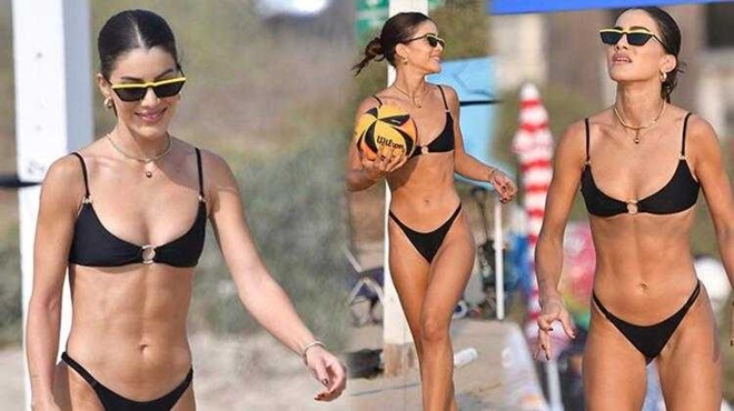 Camila Coelho'nun voleybol keyfi