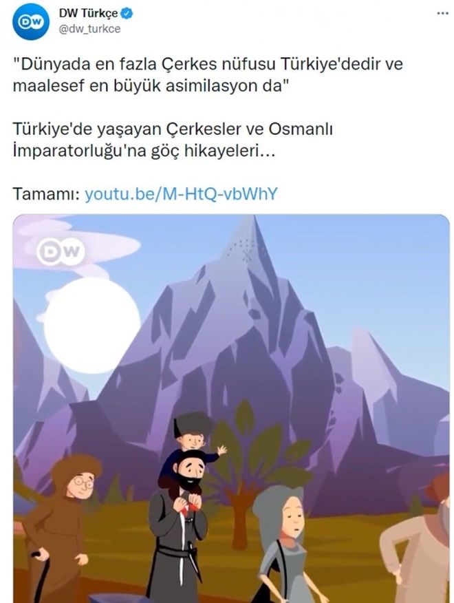 Deutsche Welle'den skandal paylaşım! Çerkesler'den sert tepki!