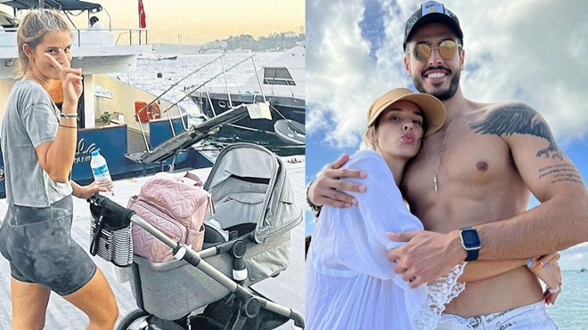 Dila Tarkan anneliğin keyfini çıkarıyor