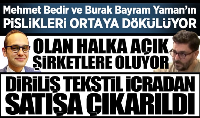 Diriliş Tekstil icradan satışa çıkarıldı