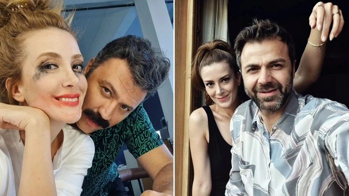 Bülent Emrah Parlak, evli rol arkadaşıyla sokak ortasında öpüştü