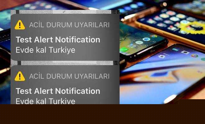 Türkiye’de telefonlara gönderilen acil durum test bildirimi panik yarattı
