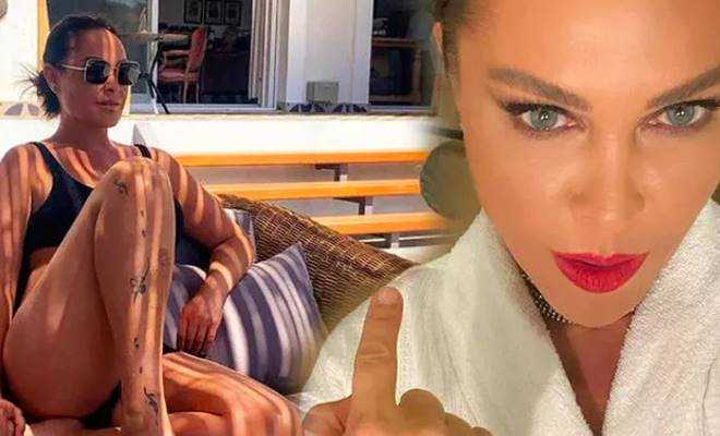 Hülya Avşar'dan cesur paylaşım! İpli bikiniyle sosyal medyayı salladı!