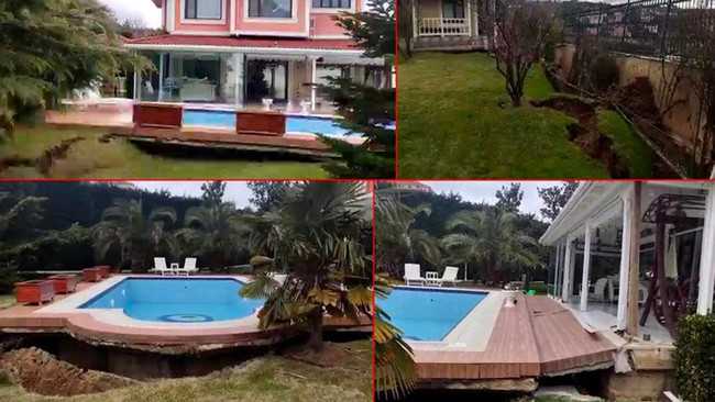 Milyonluk villalar büyük risk altında