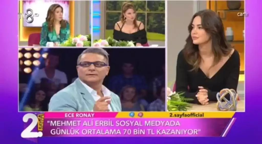Ece Ronay Mehmet Ali Erbil'in TikTok'taki günlük kazancını açıkladı