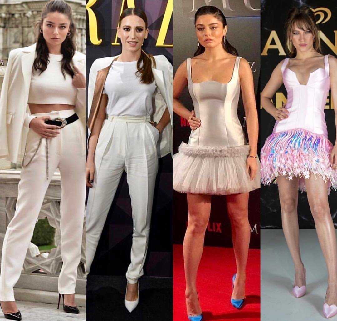 Serenay Sarıkaya, Ayça Ayşin Turan ve Ezgi Mola'ya pehlivan korumalar koruyor