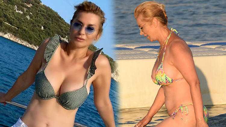 Songül Karlı bikinisiyle poz verdi
