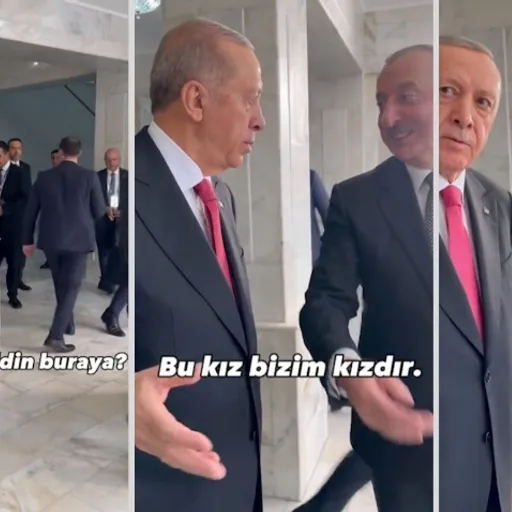 Cumhurbaşkanı Erdoğan, Fulya Öztürk'ü görünce şaşırdı! İlham Aliyev 